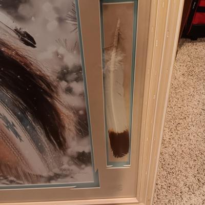 SIGNED AND NUMBERED PICTURE WITH COA "AUTUMN SNOW" BY MAIJA