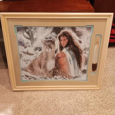 SIGNED AND NUMBERED PICTURE WITH COA "AUTUMN SNOW" BY MAIJA