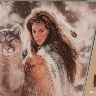 SIGNED AND NUMBERED PICTURE WITH COA "AUTUMN SNOW" BY MAIJA