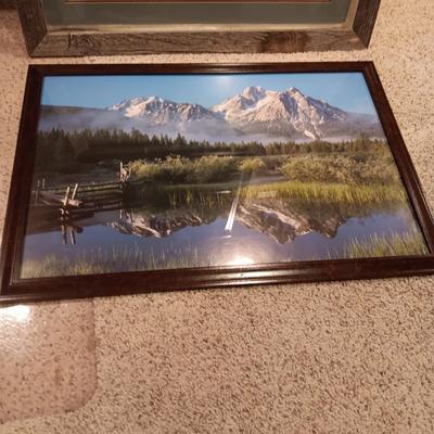 2 LARGE FRAMED PHOTOS
