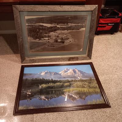 2 LARGE FRAMED PHOTOS