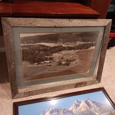 2 LARGE FRAMED PHOTOS