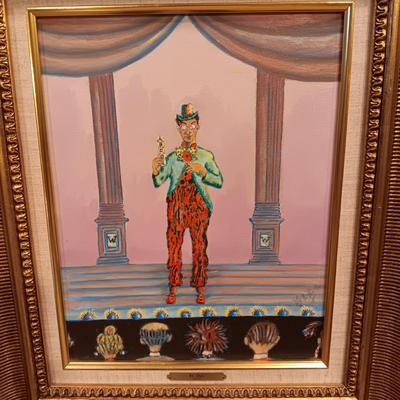 ORIGINAL OIL PAINTINGS BY WM A FOOTE OF ACTUAL CLOWNS