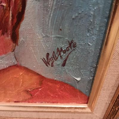 ORIGINAL OIL PAINTINGS BY WM A FOOTE OF ACTUAL CLOWNS