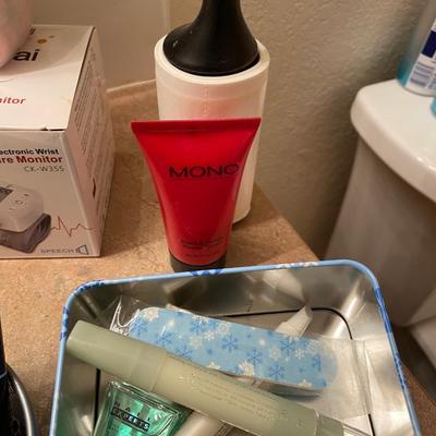 BLOOD PRESSURE MONITOR, COVID TEST, PERSONAL CARE ITEMS