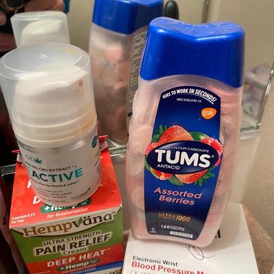 BLOOD PRESSURE MONITOR, COVID TEST, PERSONAL CARE ITEMS