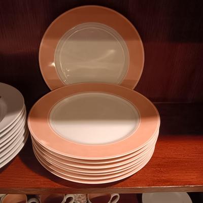 BEAUTIFUL FITZ AND FLOYD ASIAN THEMED CHINA DINNERWARE