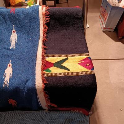 3 BLANKETS, 2 FROM MEXICO
