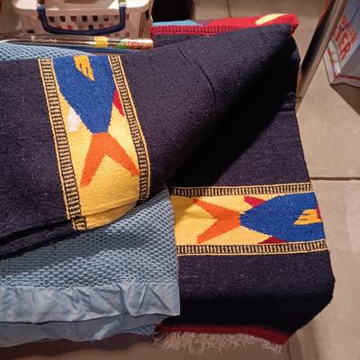 3 BLANKETS, 2 FROM MEXICO