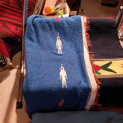3 BLANKETS, 2 FROM MEXICO
