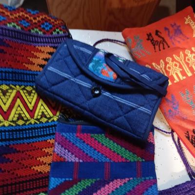 SMALL PURSES, PONCHO, 2 PIECE UNFINISHED OUTFIR AND MORE FROM MEXICO