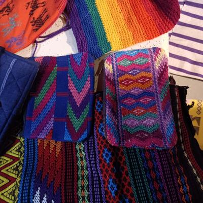 SMALL PURSES, PONCHO, 2 PIECE UNFINISHED OUTFIR AND MORE FROM MEXICO