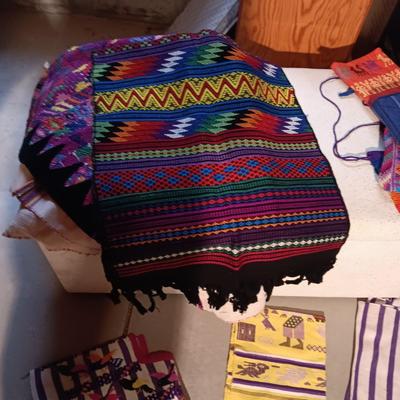 SMALL PURSES, PONCHO, 2 PIECE UNFINISHED OUTFIR AND MORE FROM MEXICO