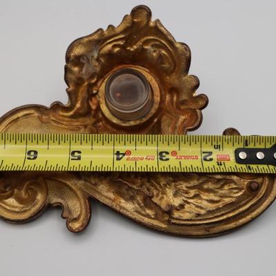 Antique Brass Rex 1911 Mardi Gras Inkwell