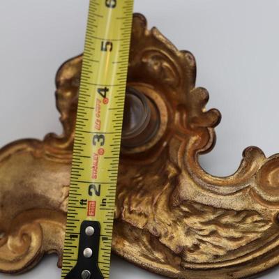 Antique Brass Rex 1911 Mardi Gras Inkwell