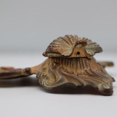 Antique Brass Rex 1911 Mardi Gras Inkwell