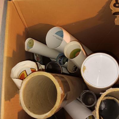 BOX OF UNKNOWN MYSTERY POSTERS/PRINTS