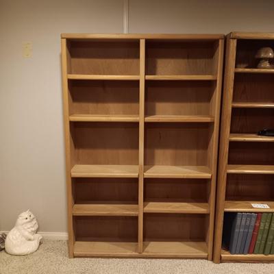 DOUBLE BOOKCASE WITH ADJUSTABLE SHELVES