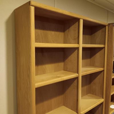 DOUBLE BOOKCASE WITH ADJUSTABLE SHELVES