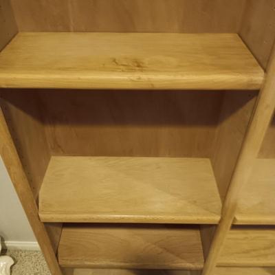 DOUBLE BOOKCASE WITH ADJUSTABLE SHELVES