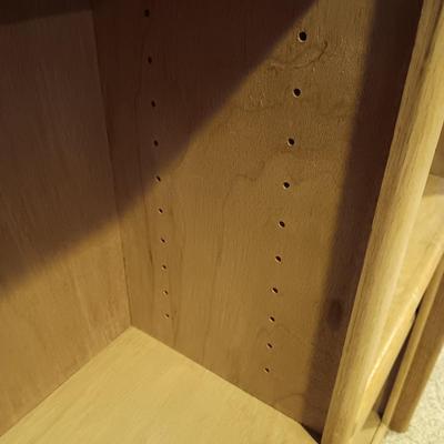 DOUBLE BOOKCASE WITH ADJUSTABLE SHELVES