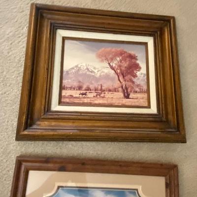 NATIVE AMERICAN ARTWORK AND WESTERN THEMED PICTURES