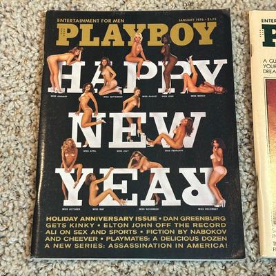 1976 PLAYBOY MAGAZINES