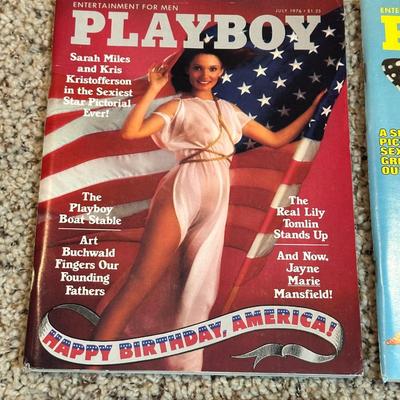 1976 PLAYBOY MAGAZINES
