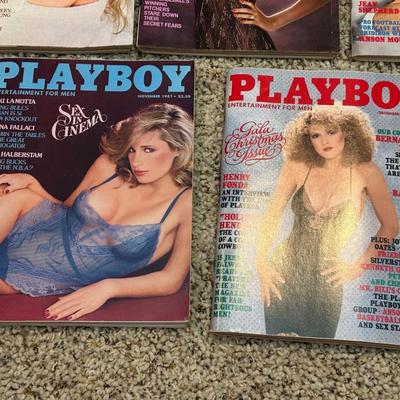 1981 PLAYBOY MAGAZINES