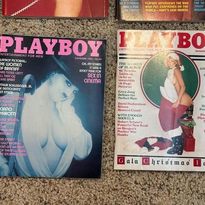 1982 PLAYBOY MAGAZINES