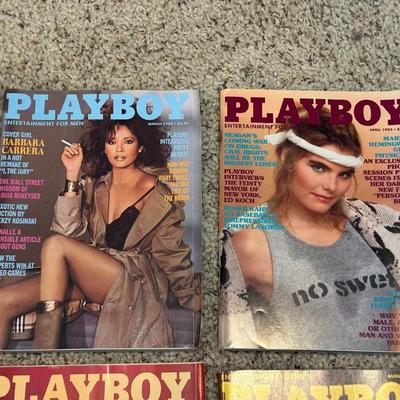 1982 PLAYBOY MAGAZINES