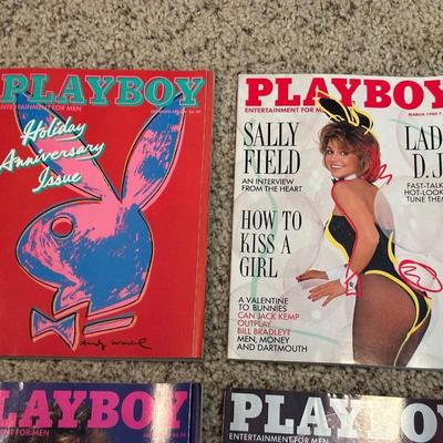 1986 PLAYBOY MAGAZINES