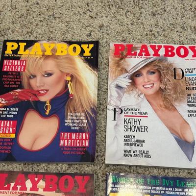 1986 PLAYBOY MAGAZINES