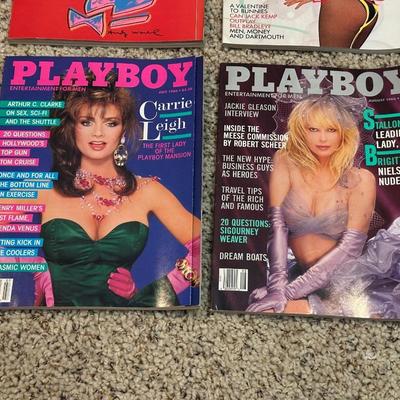 1986 PLAYBOY MAGAZINES