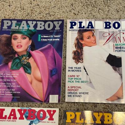 1987 PLAYBOY MAGAZINES