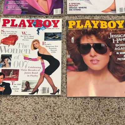 1987 PLAYBOY MAGAZINES