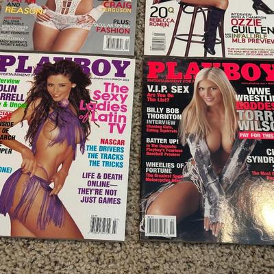 VARIOUS YEARS OF PLAYBOY MAGAZINE
