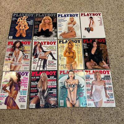VARIOUS YEARS OF PLAYBOY MAGAZINE