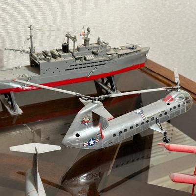 MODEL SHIPS, HELICOPTER AND PLANES