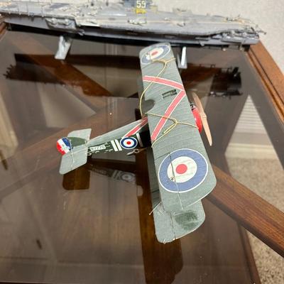 MODEL AIRCRAFT CARRIER, SHIP AND PLANES PLUS EXTRAS