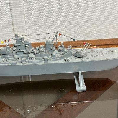 MODEL SHIP, TANK AND CANON