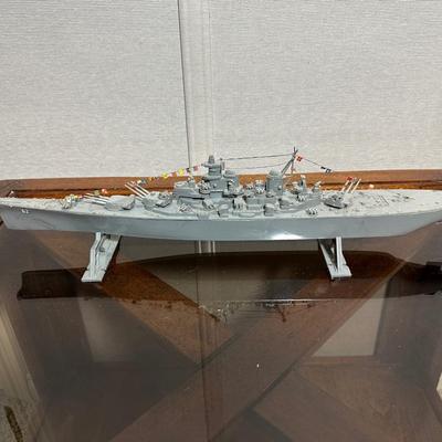 MODEL SHIP, TANK AND CANON