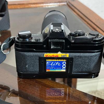 CANON AE-1 35MM CAMERA WITH VIVITAR LENS AND MORE