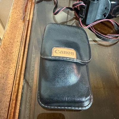 CANON AND BROWNIE 35MM CAMERAS WITH EXTRAS