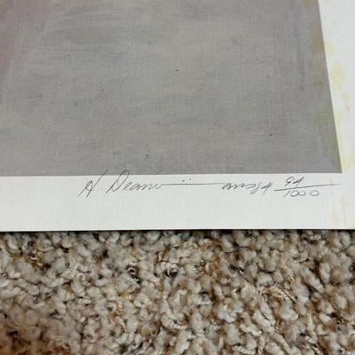SIGNED AND NUMBERED PRINT AND PHOTOGRAPH