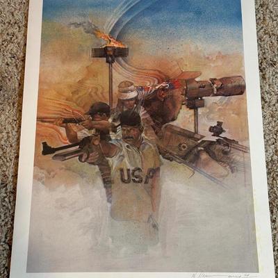 SIGNED AND NUMBERED PRINT AND PHOTOGRAPH