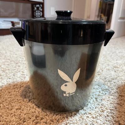 PLAYBOY LIFETIME SUBSCRIBER AWARD, PLAYBOY ICE BUCKET AND 3 MAGAZINES