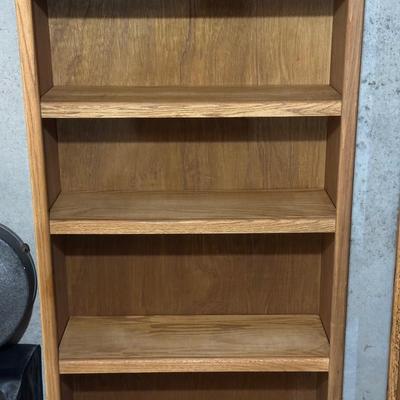 TALL SOLID WOOD BOOKCASE