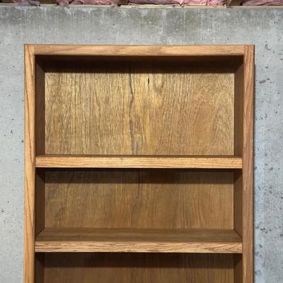 TALL SOLID WOOD BOOKCASE