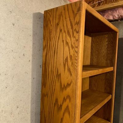 TALL SOLID WOOD BOOKCASE